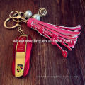 Decoração pérola tassel chaveiro carro atacado keychain couro